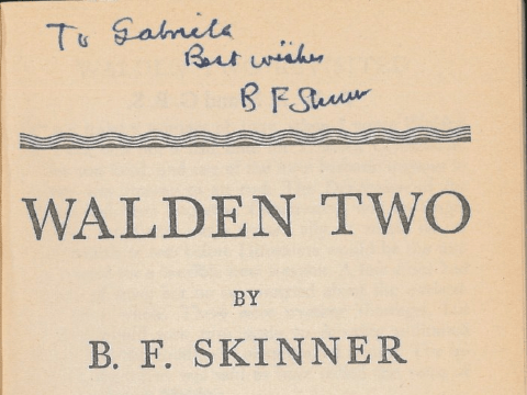 Áritun B.F. Skinners fyrir Gabríelu